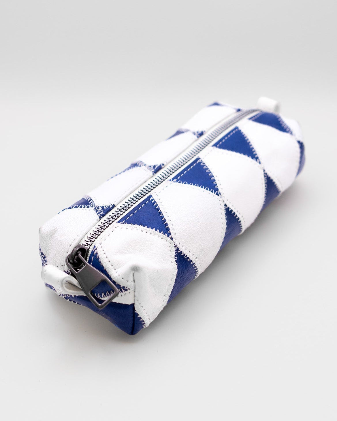 The Navy and White Pencil Case