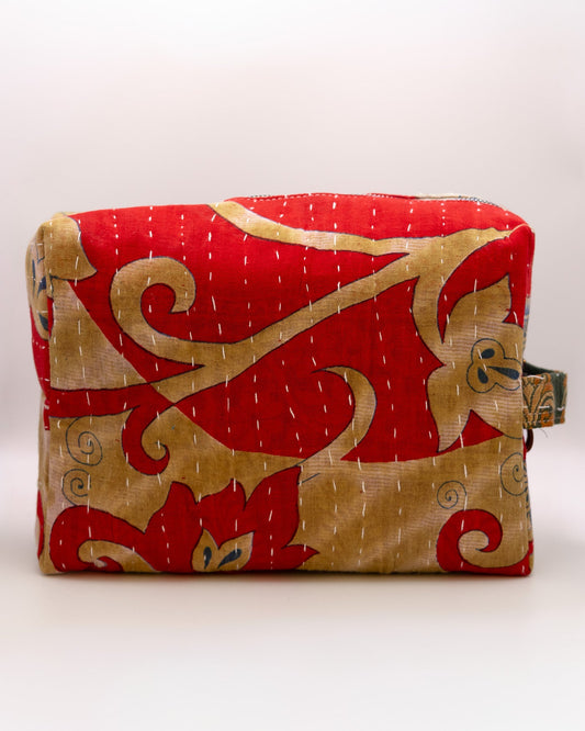 The Makeup Bag - Royal Red