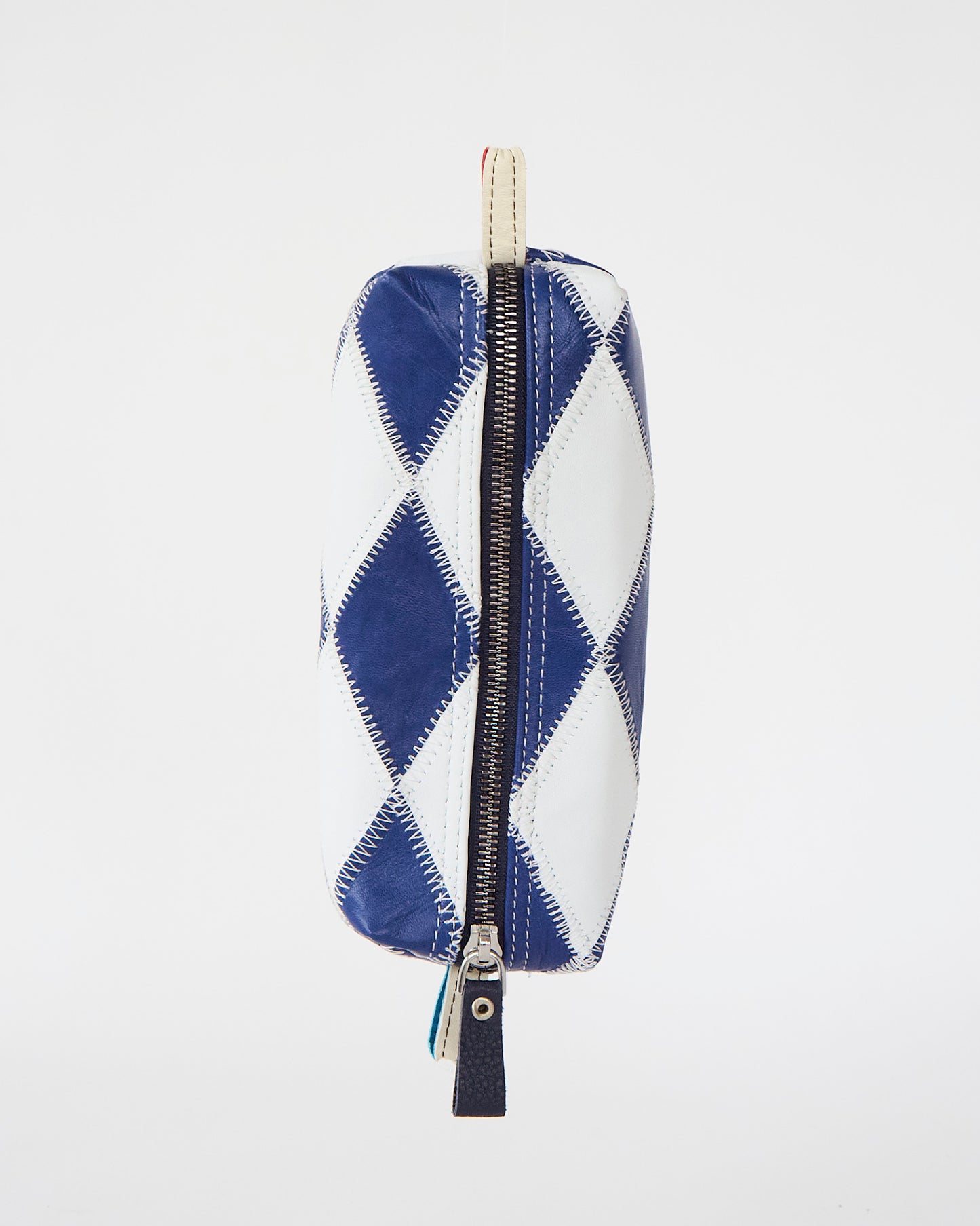 The Navy and White Pencil Case